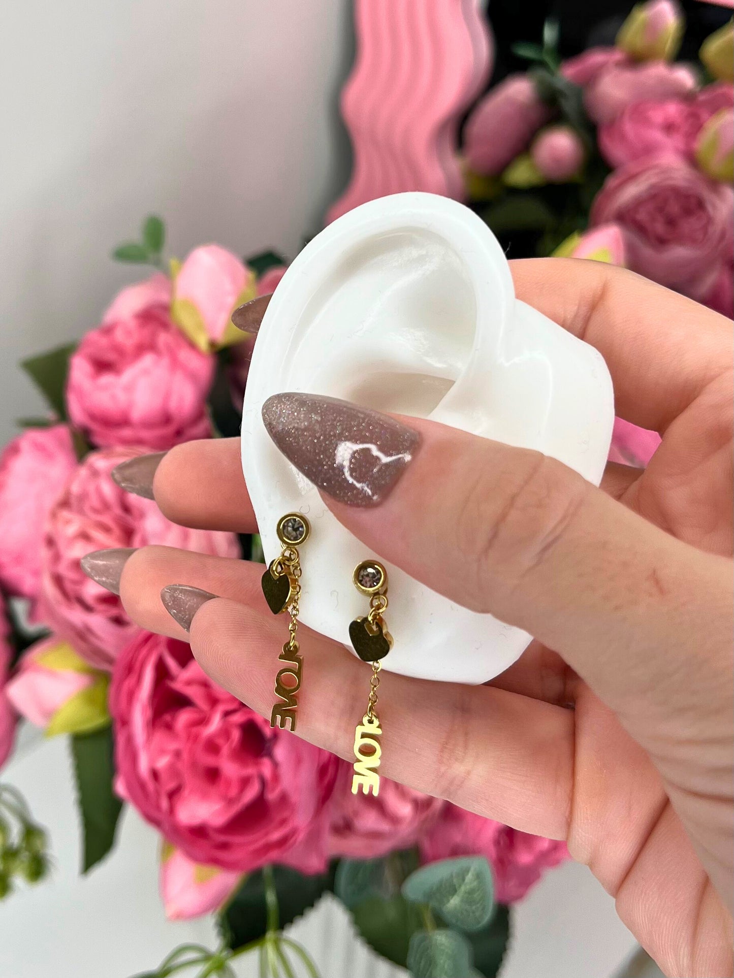 Boucles d'oreilles Love